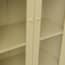 mase beige tall glass display cabinet close up