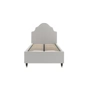 monterey grey stripe single bed front
