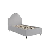 monterey light grey single bed angle