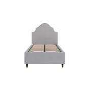 monterey light grey single bed front