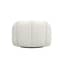 nao ivory boucle swivel chair back