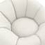 nao ivory boucle swivel chair close up