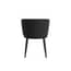 nova black velvet dining chair back