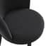 nova black velvet dining chair close up
