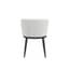 nova ivory boucle dining chair back