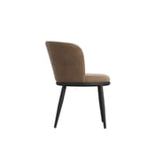 nova mole velvet dining chair side