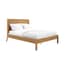 palms smoked oak double bed angle dressed