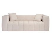 peninsula oyster 3 seater sofa front