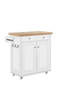 portland white kitchen island front