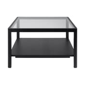 ray black coffee table front