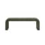 ren basil green boucle bench front