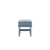 rhode ice blue velvet stool side