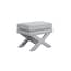 rhode light grey linen stool angle