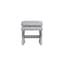 rhode light grey linen stool side