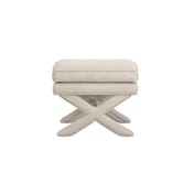 rhode stone linen stool front