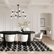 rina black dining table nova ivory chairs room