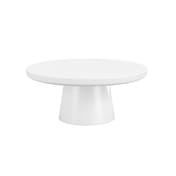 rumi white coffee table front