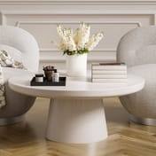 rumi white coffee table room shot