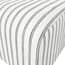 ryder chalk stripe pouffe close up