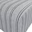 ryder grey stripe pouffe close up