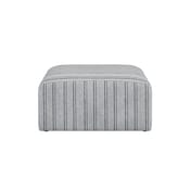 ryder grey stripe pouffe front