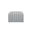 ryder grey stripe pouffe side