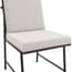 scout white dining chair close up