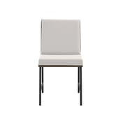 scout white dining chair front view