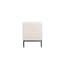 serena ivory linen bench side