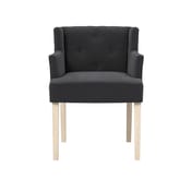 shay anthracite winged chair arms front