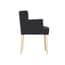 shay anthracite winged chair arms side