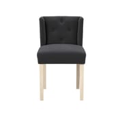 shay anthracite winged dining chair front