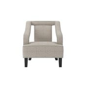 sofia beige accent chair front
