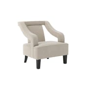sofia ivory accent chair angle