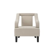 sofia ivory accent chair front