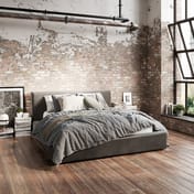 soho dapple grey bed loft room shot