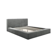 soho dapple grey fabric bed angle