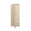 stockholm chevron oak 1 door wardrobe angle