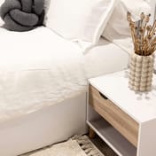 Stockholm White Oak Bedside Cabinet