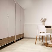 Stockholm White Oak Double Wardrobe