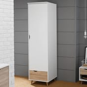 Stockholm White Oak Single Wardrobe
