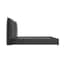 sunday deep grey fabric double bed side