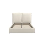 sunday ivory fabric double bed front