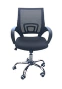 tate black mesh office chair front