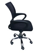 tate black mesh office chair side