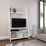 tiva white fino ladder tv unit room view