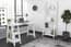 tiva white fino workstation bookcase room view