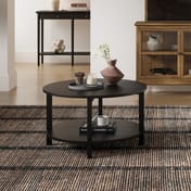 westbrook black coffee table room shot