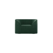 zuma forest green velvet armchair front