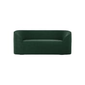 zuma forest green velvet sofa front